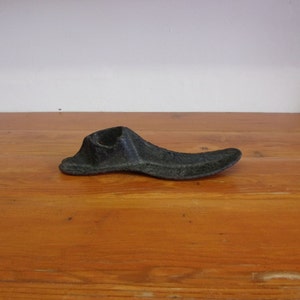 Antique cast iron shoe form primitive home decor door stop