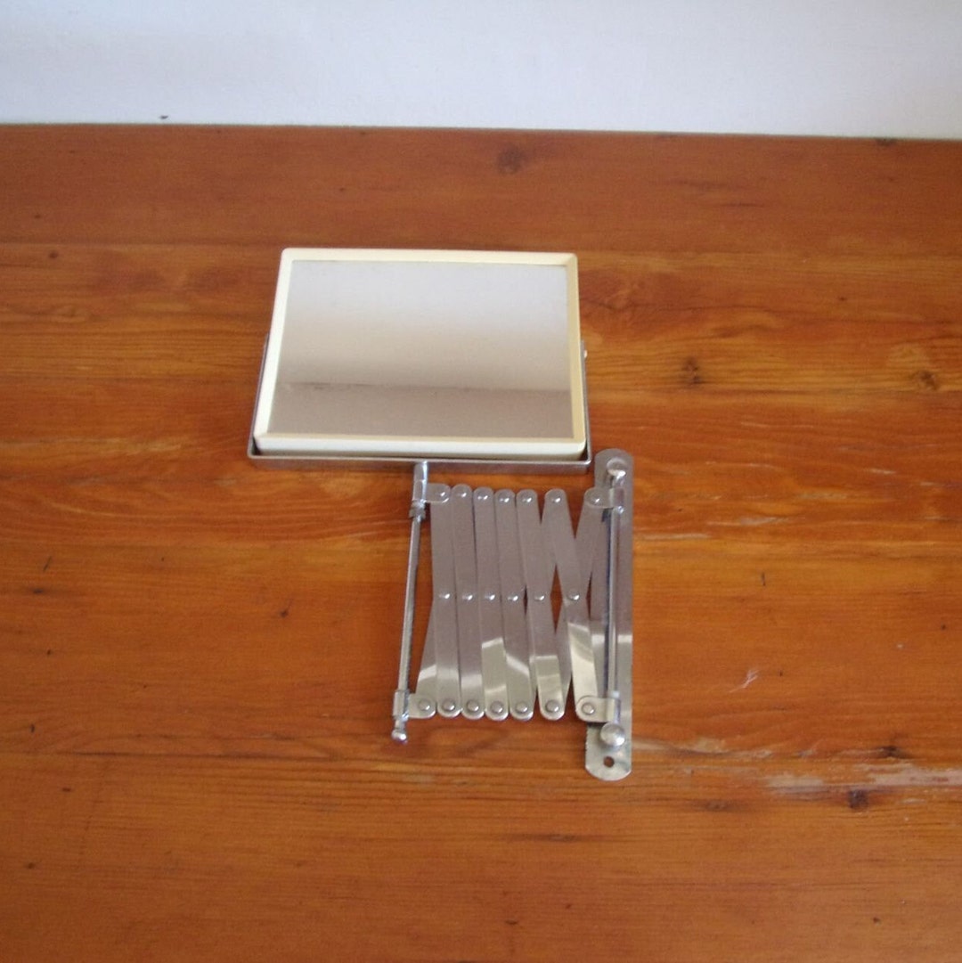 Vintage Accordion Bathroom Mirror Bathroom Wall Mirror Dual Etsy