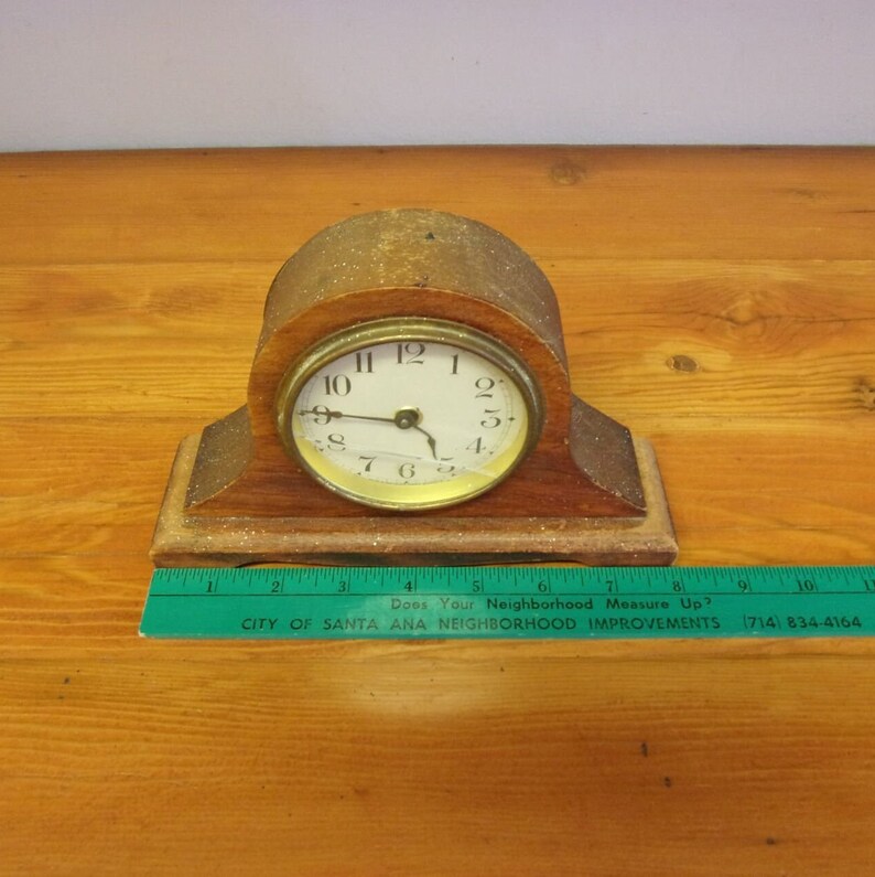 Antique Vintage Small Mantel Clock 4320 Etsy