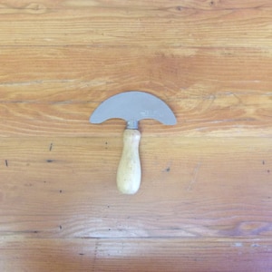 Vintage Stainless Steel rocking chopper rounded handle