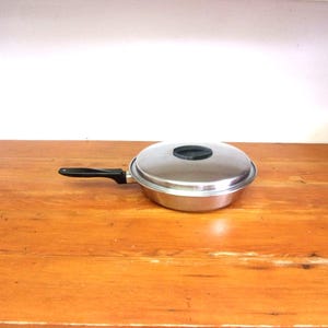 Vintage Flint Ware by Ekco Stainless Steel Pan Skillet