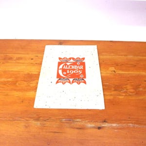 Vintage Keisuke Serizawa Calendars 1965