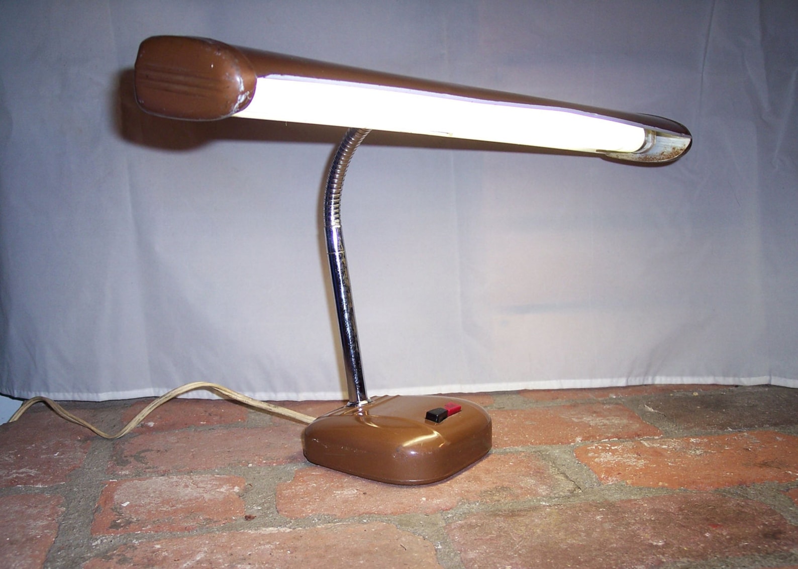 Vintage fluorescent desk lamp task light Etsy