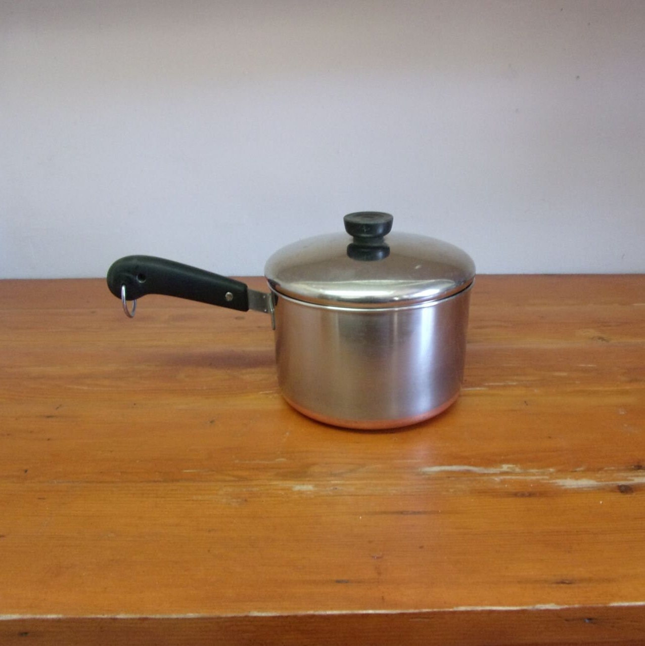 REFURBISHED Vintage Revere Ware Copper Clad 3 qt Saucepan w/Lid [R