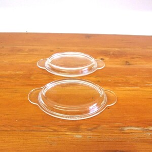 Vintage Pyrex Individual Size Oval Casserole Lids P 14 C