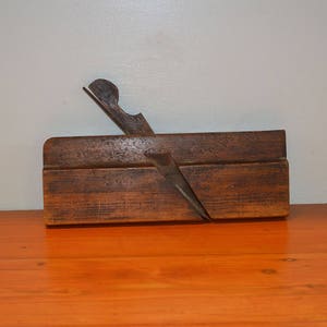 Antique wood molding plane antique wood plane, antique tools, vintage tools 001WE