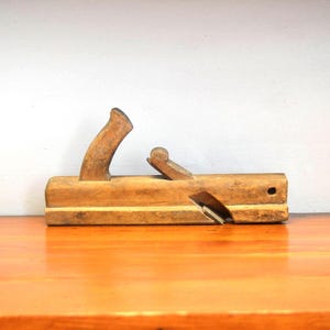 Antique rustic wood molding plane antique tools vintage tools      WE003
