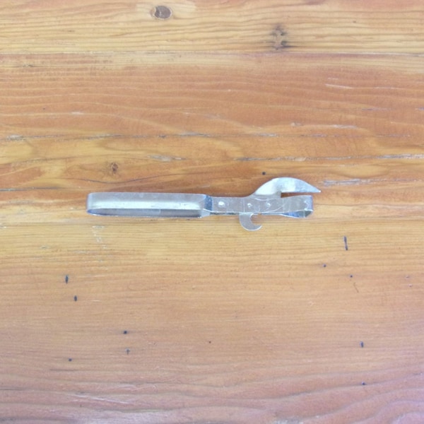 Vintage Can Opener Bottle Tool Steel Tempered 39C