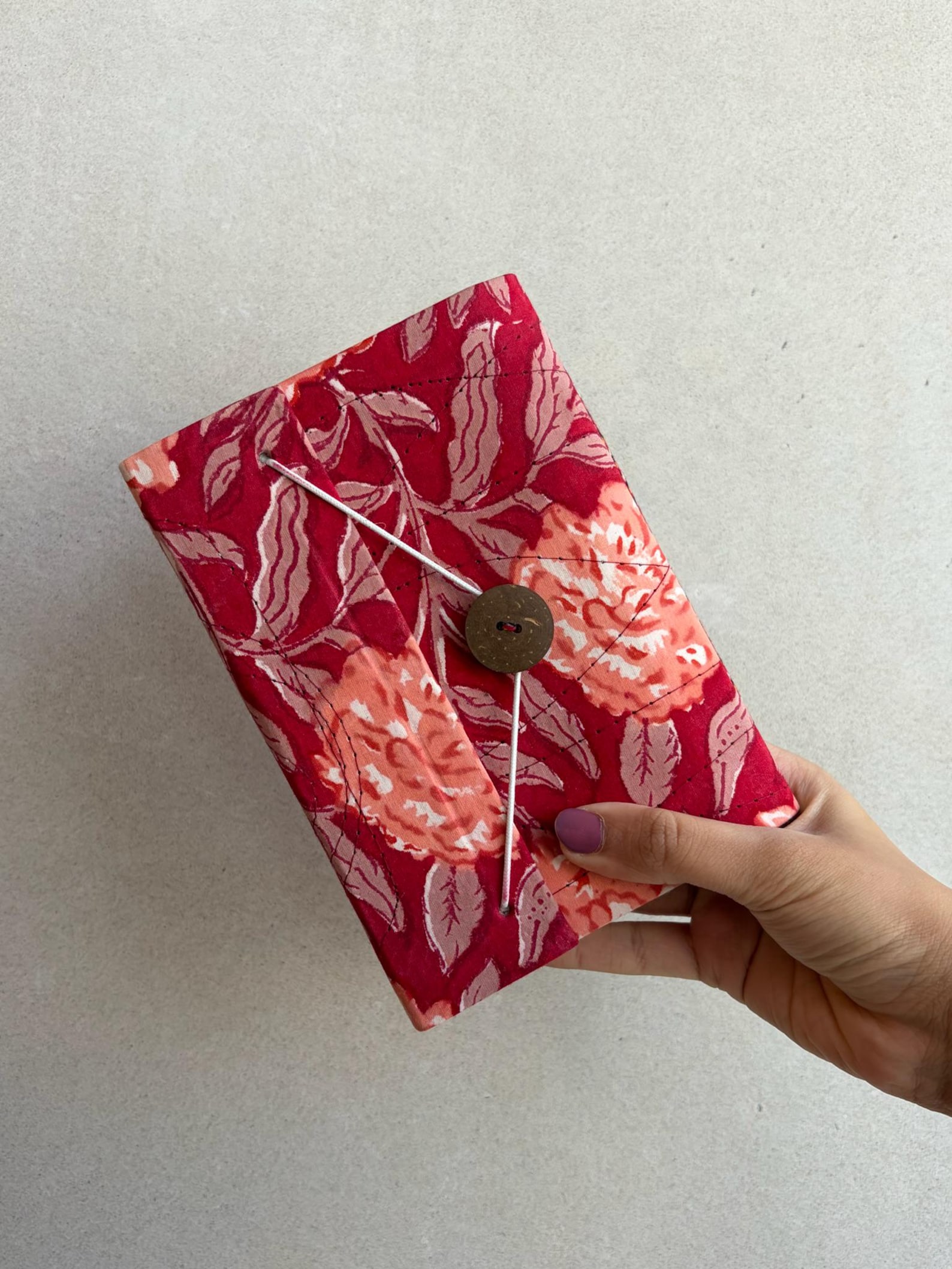 Floral Hand Block Print Notebook