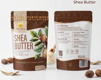 Raw Unrefined Shea Butter (5oz), 100% Natural, Vegan Skincare Ingredient