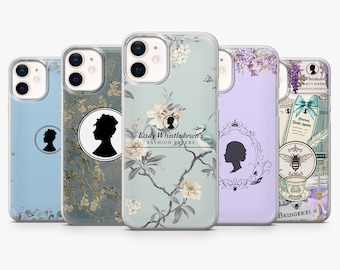 Bridgerton Handyhülle im Jane-Austen-Design für iPhone 17 Pro, 16, 15, 14, 13, 12, Samsung S26, S25, S24, S23Fe, A16, A56, A36, Pixel 10 Pro, 9 Pro