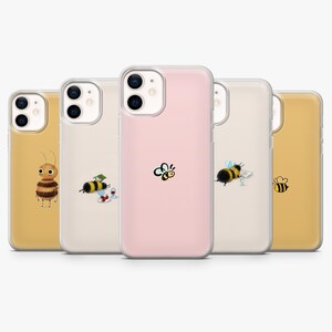 Sött bi-mobilskal med humla för iPhone 18 Pro, 17, 16, 15, 14, 13, Samsung S26, S25, S24, S23Fe, A16, A56, A36, Pixel 11Pro, 10Pro, 9