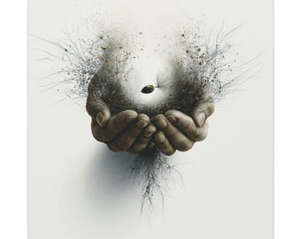 Hands Holding Seed Canvas