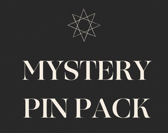 Mystery Pin Pack ~ Occult - Esoteric - Dark Academia - Witchy - Spiritualism