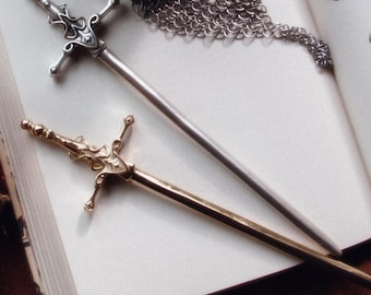 Thee Knightvale Hair Pin - Sword Hairpin, Medieval, Knightcore Accessory, Princesscore, Fairycore, Ren Faire, Medievalcore