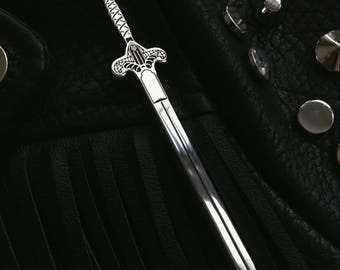 Gothic Sword Cloisonné Pin - Medieval Weaponry - Gothic Inspired - Armorcore - Knightcore - Dark Academia