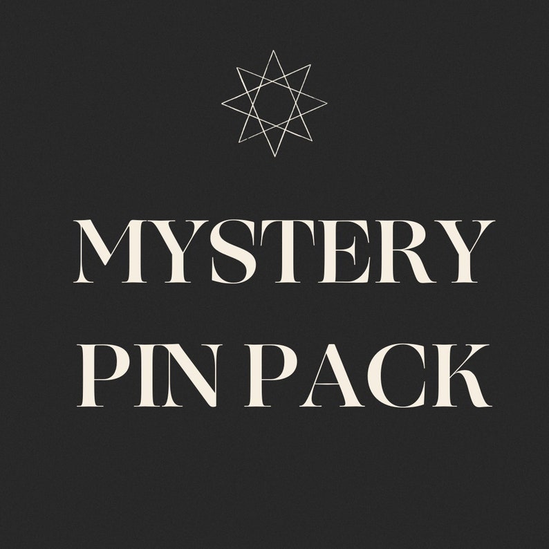 Mystery Pin Pack Occult Esoteric Dark Academia Witchy Spiritualism image 1