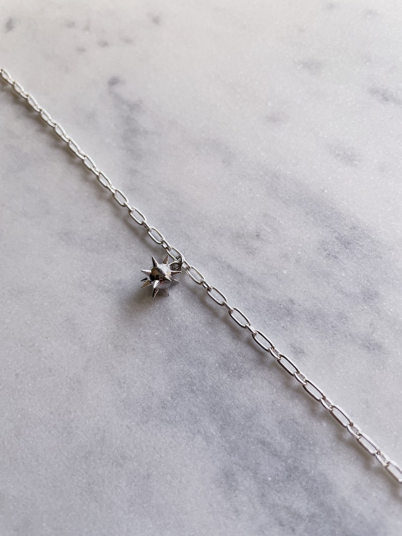 Spiked Flail Mace Necklace Sterling Silver Armor Knightcore Etsy