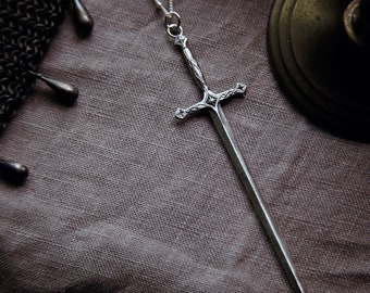 The Elven Blade Necklace - Knightcore Sword - Fantasy - Lord of the Rings inspired Necklace - Medieval Weaponry - Ren Faire - Armor