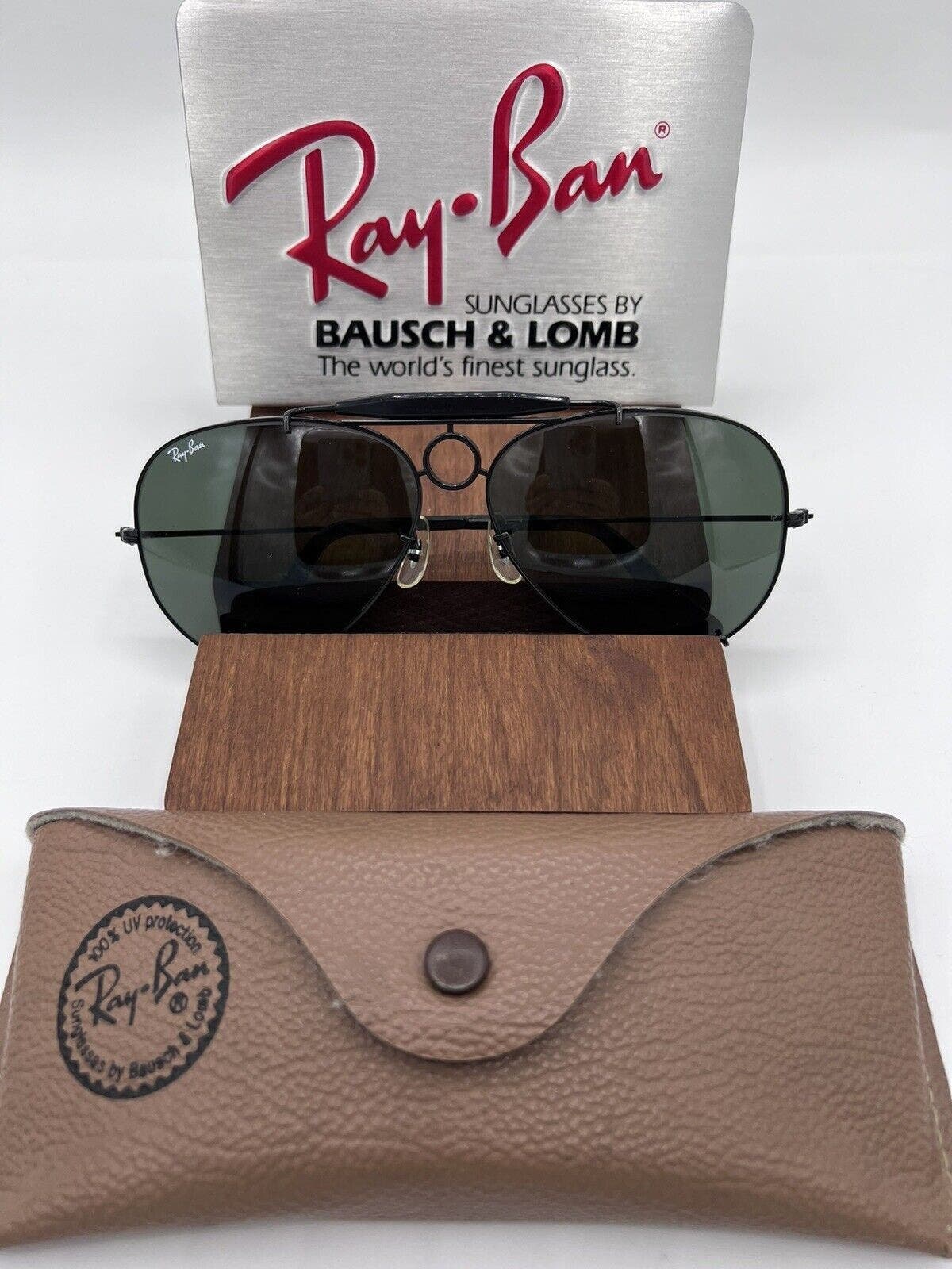 Vintage Ray Ban BL Black Chrome Sharpshooter 62mm G15 USA - Etsy Vintage Ray Ban BL Black Chrome Sharpshooter 62mm G15 USA - Etsy