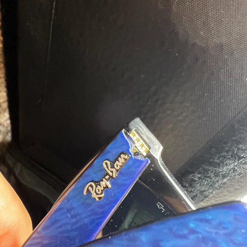 VINTAGE B&L Ray Ban L1723 Blue Street Neat Wayfarer 5022-zonnebril afbeelding 19