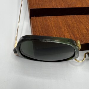 Occhiali da sole rettangolari vintage Ray Ban B&L GRAY Marble Traditionals 54[]19 USA immagine 17