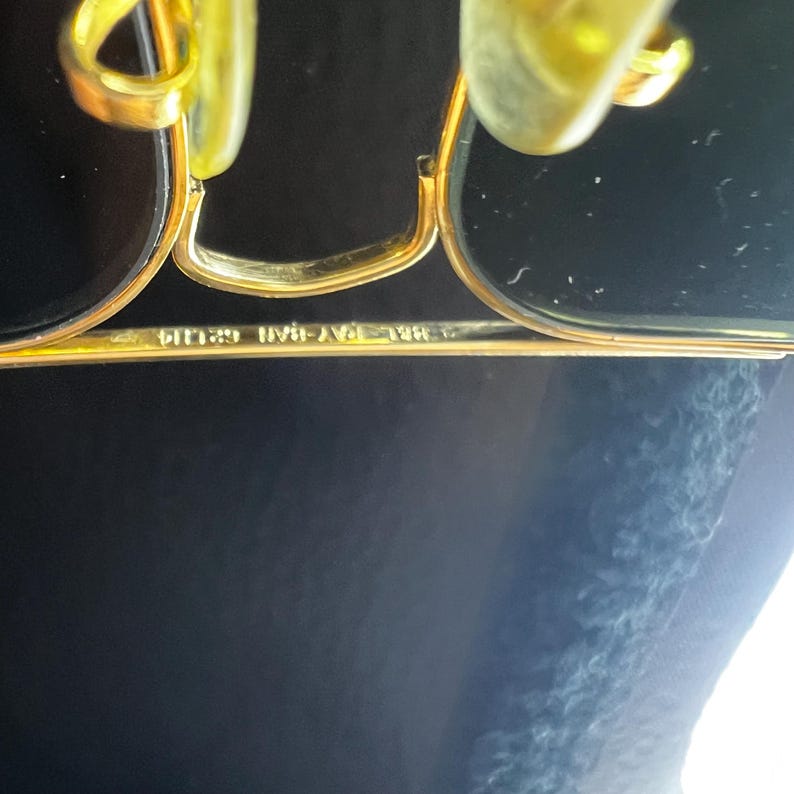 62[]14 mm Vintage B&L Ray Ban W0502 GEP G15 GLASS UV Explorer Aviator Solglasögon bild 15