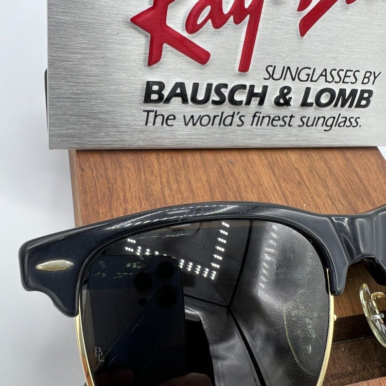 Vintage Ray Ban B&L Wayfarer Max II Ebony W1272 Excellent Sunglasses 54mm USA image 5