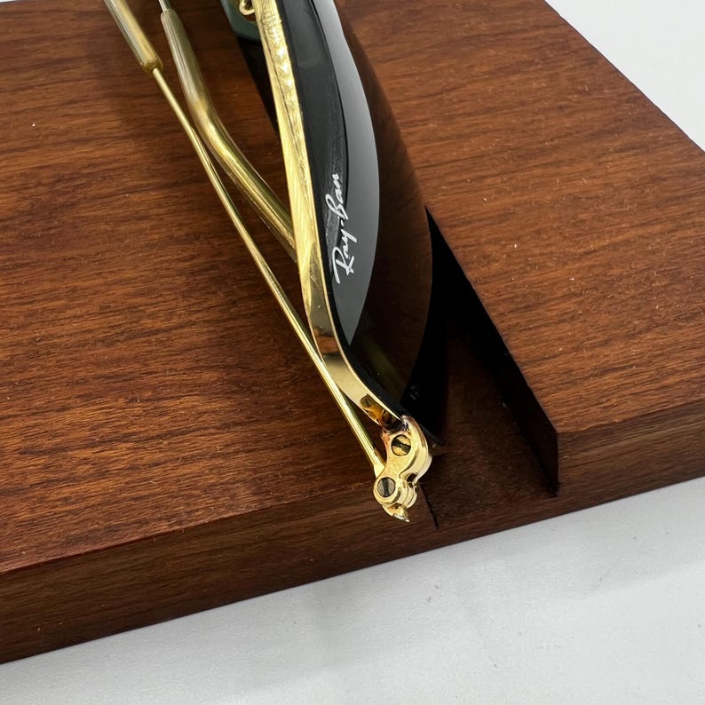 62[]14 mm Vintage B&L Ray Ban W0502 GEP G15 GLASS UV Explorer Aviator Solglasögon bild 7