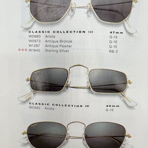 Vintage Ray Ban BL Classic Collection IV 45mm G15 Black Sunglasses NEW image 2