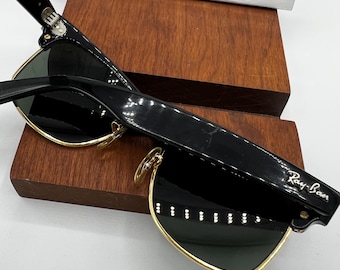 Vintage Ray Ban B&L Small Wayfarer Max Ebony Black W1269