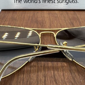 Vintage Ray Ban B&L Aviator Gray UltraGradient Okulary przeciwsłoneczne 58 mm NOS zdjęcie 10