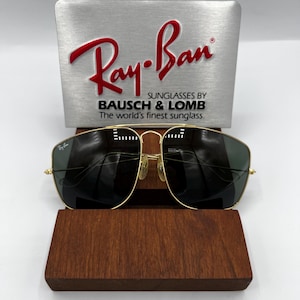 62[]14 mm Vintage B&L Ray Ban W0502 GEP G15 GLASS UV Explorer Aviator Solglasögon bild 1
