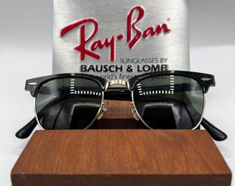 Ray Ban B&L USA Vintage Sunglasses - W0976 Classic Oval Gold - Etsy