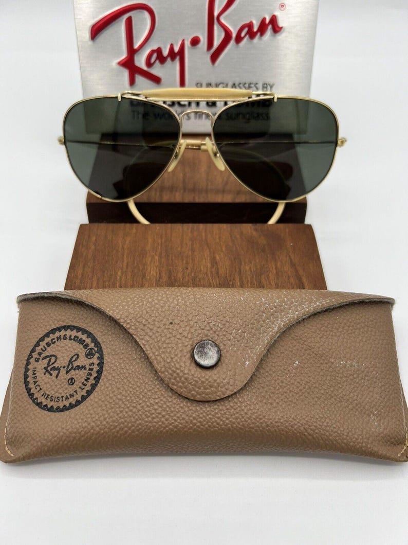 Vintage Ray Ban B&L 1/30 10k GO G15 Outdoorsman VS 58 mm afbeelding 8