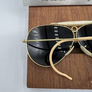 Gafas de sol estilo aviador de tiro con protección UV B&L 1/10 12K GF G15 de 5 mm de la década de 1960 imagen 10