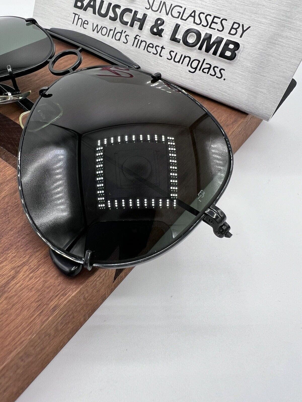 Vintage Ray Ban BL Black Chrome Sharpshooter 62mm G15 USA - Etsy