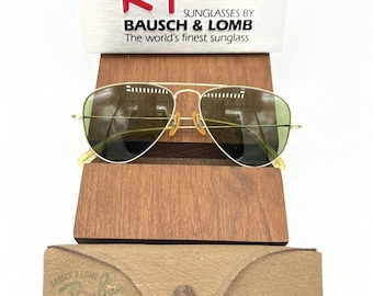 Vintage Ray Ban B&L 1/10 12k GF Verde 52mm Gafas de sol EE.UU.