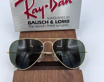 Vintage Ray Ban B&L Classic G15 Aviator USA 58mm sunglasses NOS NEW
