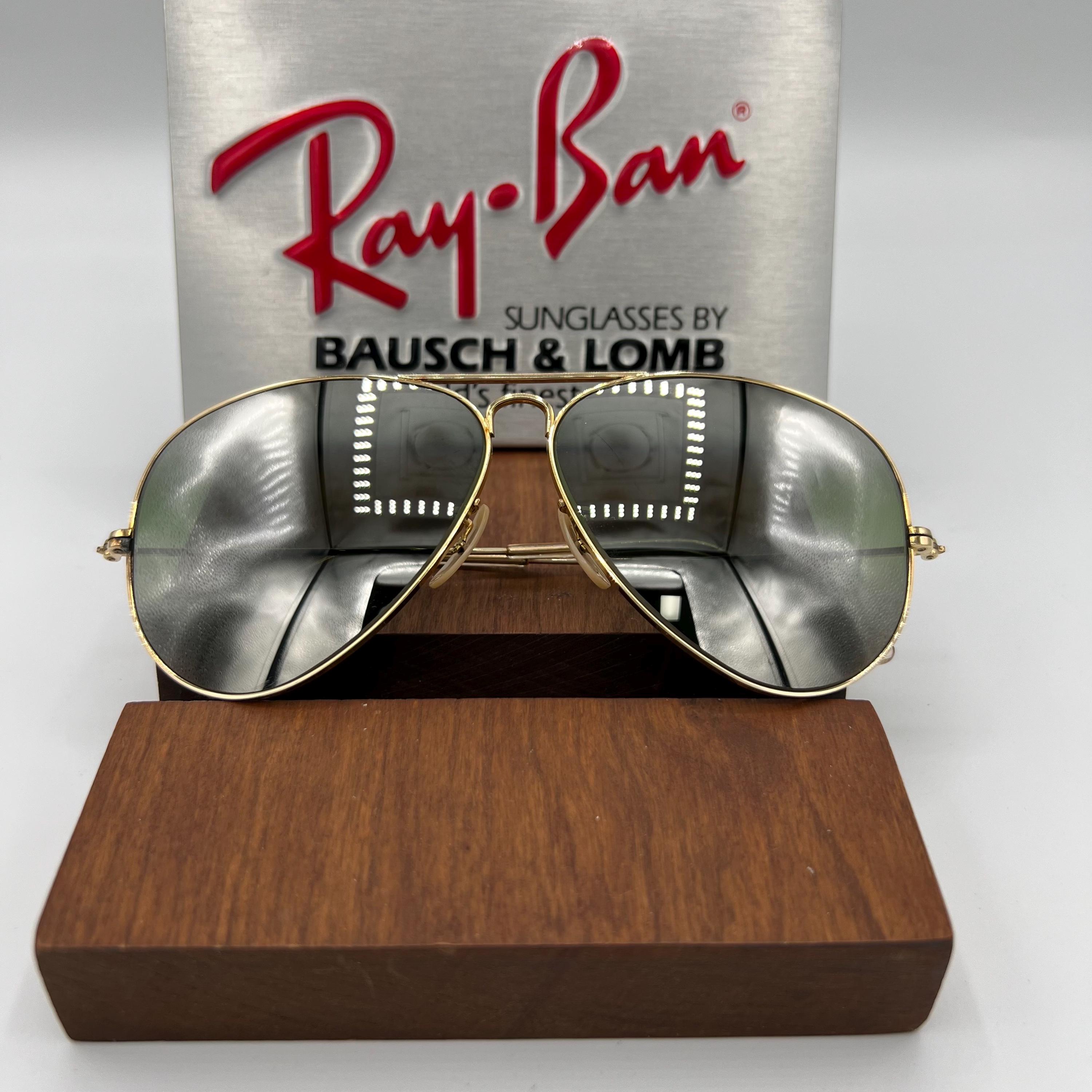B&L レイバン アウトドアーズマン インサート USA RAY BAN 1950s-1960s B&L RAYBAN OUTDOORSMAN 1/10 12KGF size 58/14 with B&L
