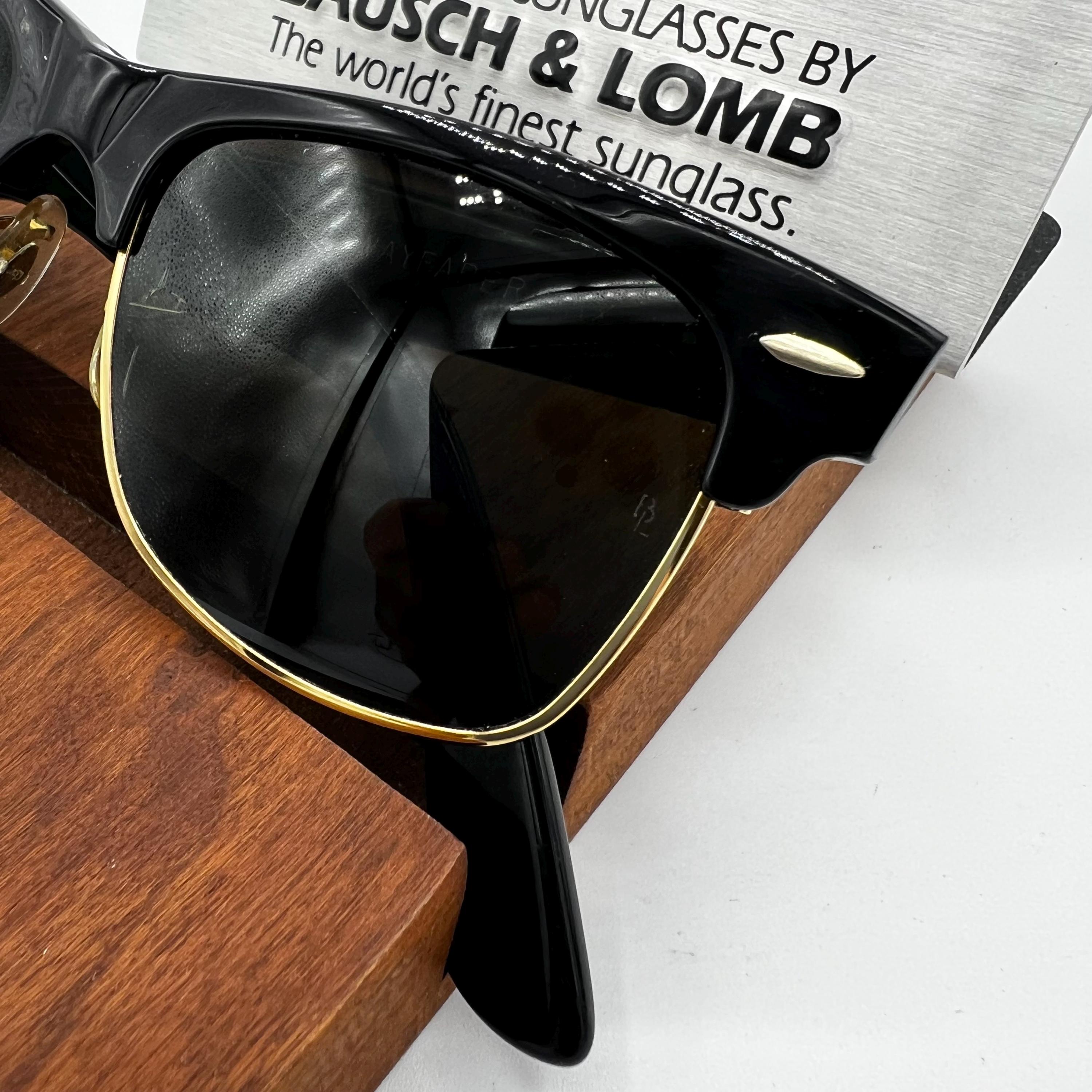 Vintage Ray Ban B&L Small Wayfarer Max Ebony Black W1269