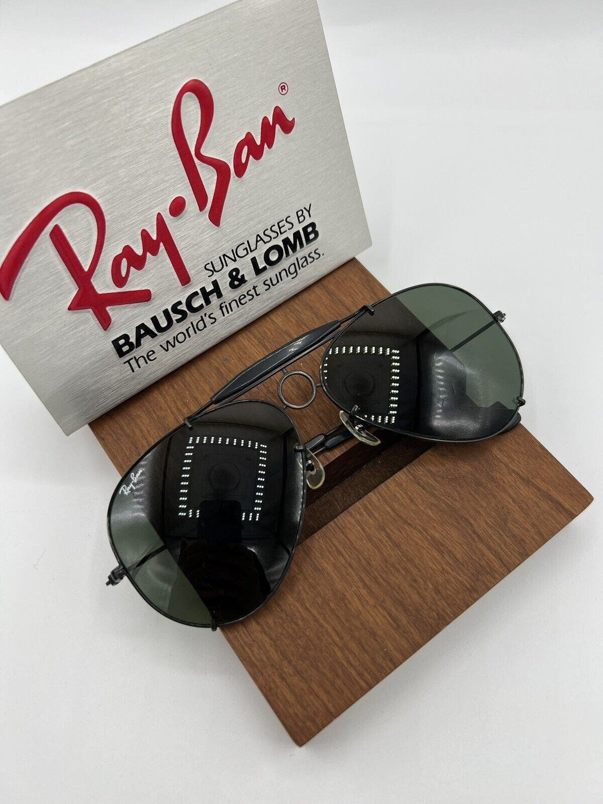 Vintage Ray Ban BL Black Chrome Sharpshooter 62mm G15 USA - Etsy