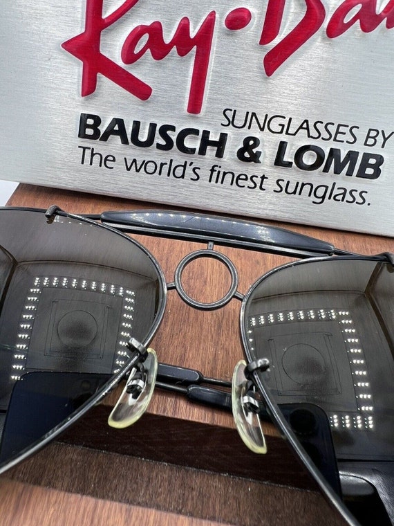 Vintage Ray Ban BL Black Chrome Sharpshooter 62mm… - image 7