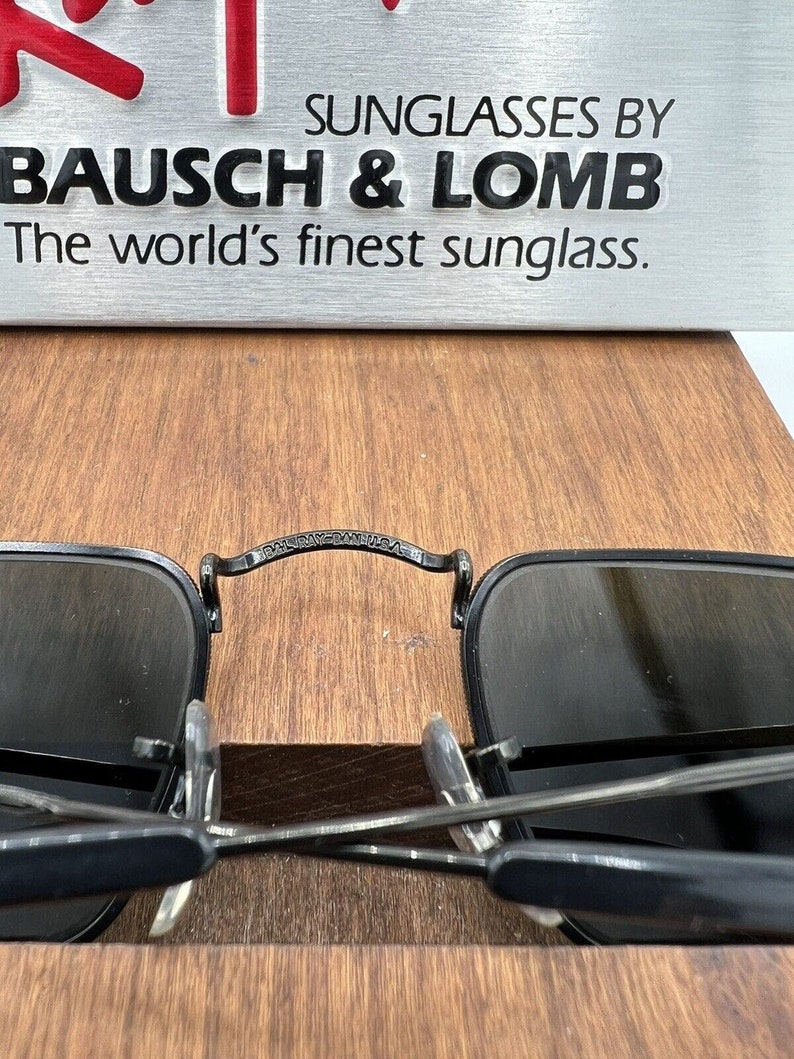 Vintage Ray Ban BL Classic Collection IV 45mm G15 Black Sunglasses NEW image 7
