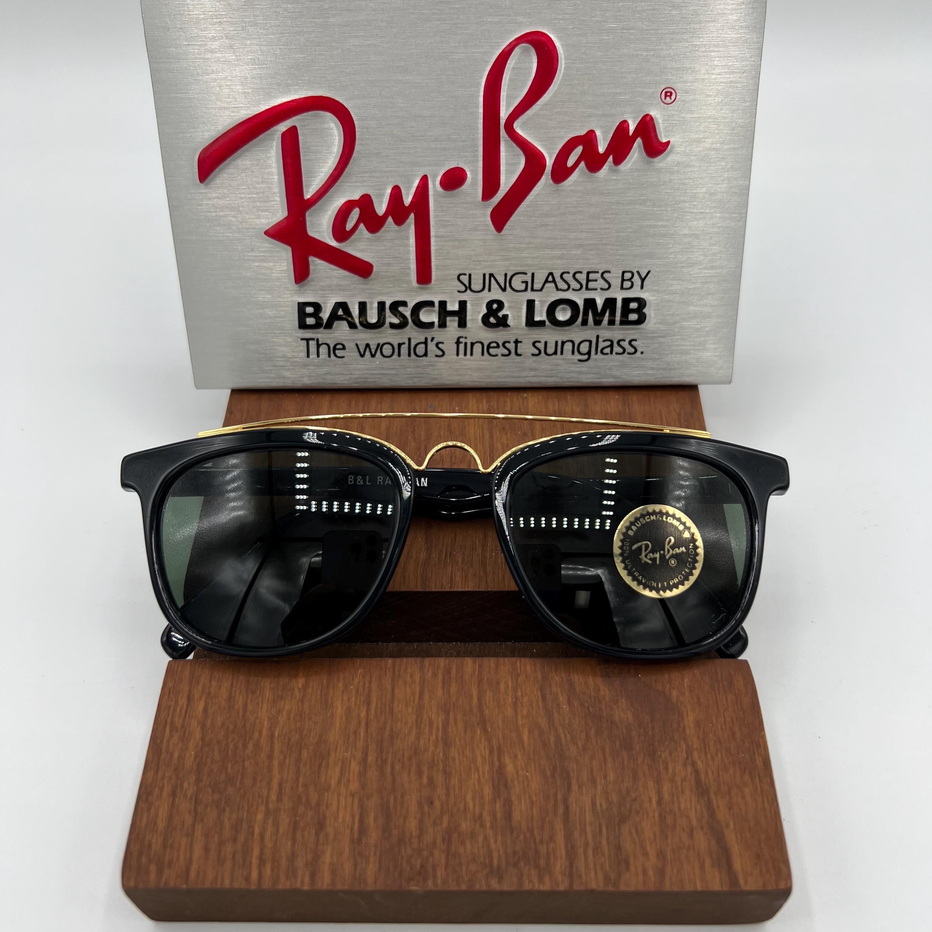 Vintage Ray Ban Bausch and Lomb Black Gatsby Style 5 W0936 Vintage Ray Ban Bausch and Lomb Black Gatsby Style 5 W0936