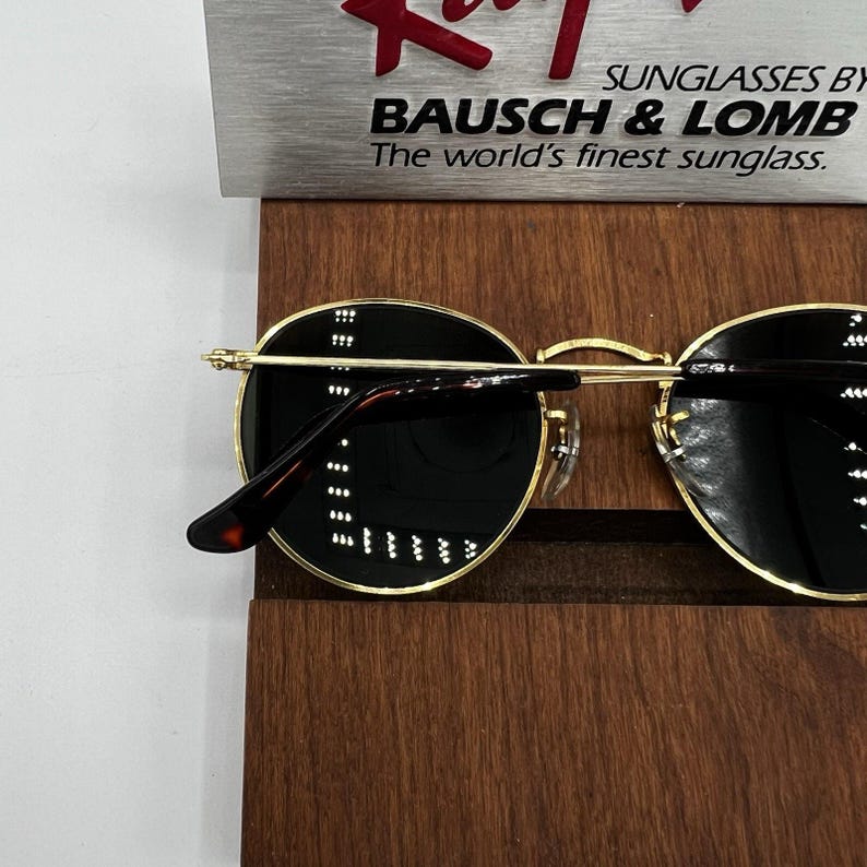 Vintage Ray Ban B & L blau verspiegelte runde Schildkröte 50 mm USA Custom Sonnenbrille Bild 9