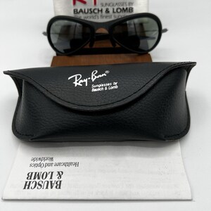 VTG B&L Ray Ban W2378 G15 MATTE-Grå Orbs Combo Deluxe Metall Svart Gummi NOS bild 15