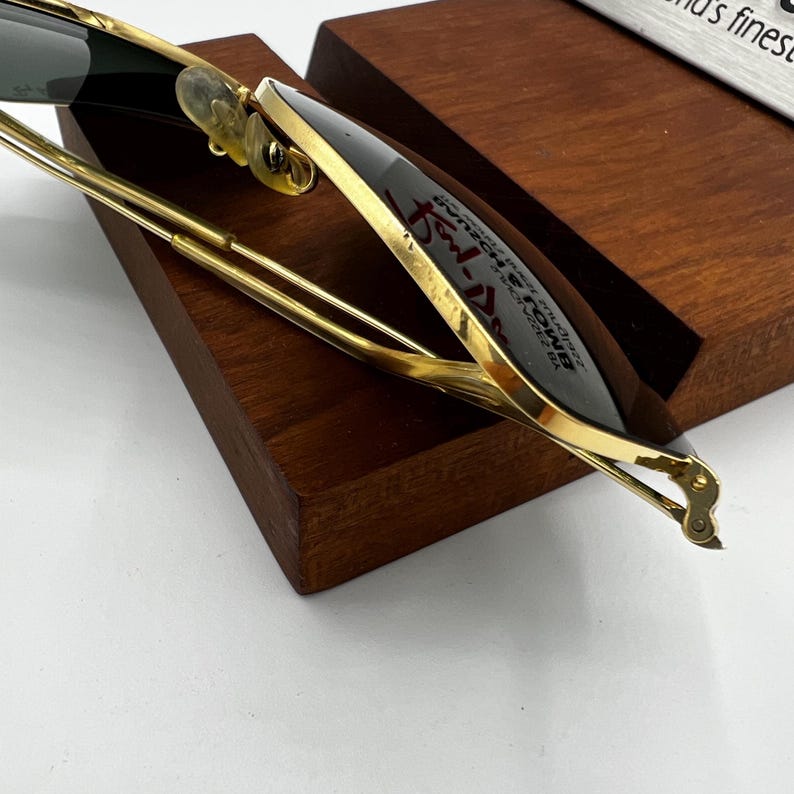 62[]14 mm Vintage B&L Ray Ban W0502 GEP G15 GLASS UV Explorer Aviator Solglasögon bild 19