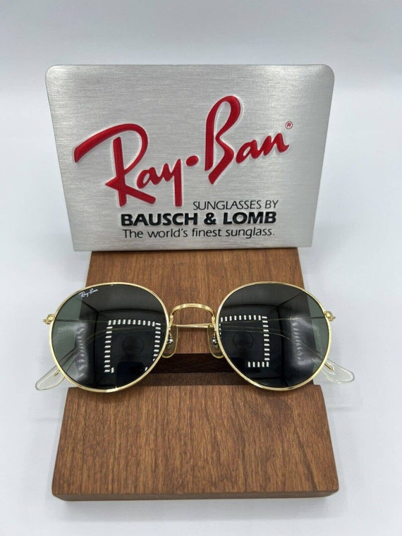 VINTAGE B&L Ray Ban W0607 52[]21MM Arista Round Gl