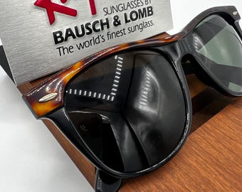 Ray Ban B&L Leathers Shooter 62mm Vintage Sunglasses - Etsy